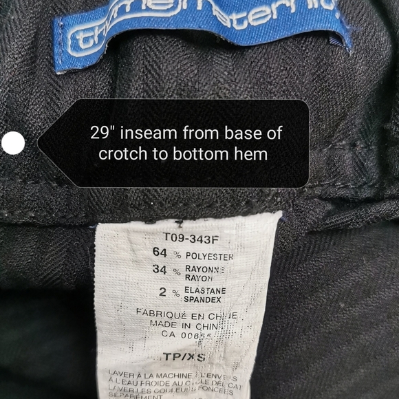 XS Thyme Maternity, Black Dress Pants EUC - Picture 4 of 4